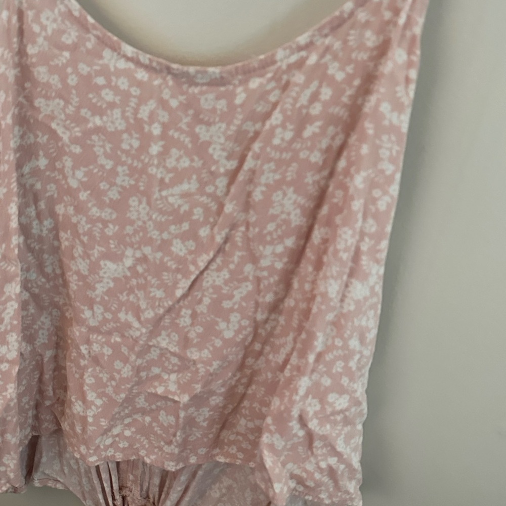 Floral Pink Sleeveless Top